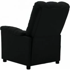 LES TENDANCES Fauteuil De Massage Inclinable électrique Noir Tissu -Pas Cher Fauteuil Magasin 66887347 4