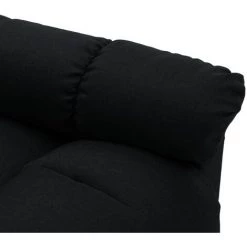 LES TENDANCES Fauteuil De Massage Inclinable électrique Noir Tissu -Pas Cher Fauteuil Magasin 66887347 5