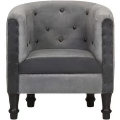 LES TENDANCES Fauteuil Noir Cuir Véritable Et Bois De Manguier Massif 9 LES TENDANCES Fauteuil Noir Cuir Véritable Et Bois De Manguier Massif -Pas Cher Fauteuil Magasin 66887734 3