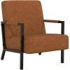 LES TENDANCES Fauteuil Marron Mat Similicuir