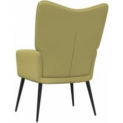 LES TENDANCES Chaise De Relaxation 62x68,5x96 Cm Vert Tissu -Pas Cher Fauteuil Magasin 66888099 4