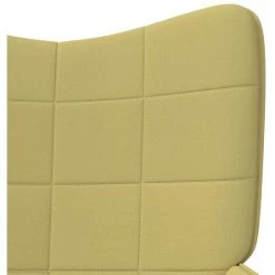 LES TENDANCES Chaise De Relaxation 62x68,5x96 Cm Vert Tissu -Pas Cher Fauteuil Magasin 66888099 5