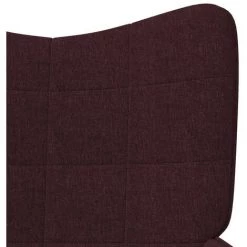 LES TENDANCES Chaise De Relaxation 62x68,5x96 Cm Violet Tissu -Pas Cher Fauteuil Magasin 66888106 5