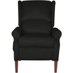 LES TENDANCES Fauteuil Inclinable Noir Velours 9 LES TENDANCES Fauteuil Inclinable Noir Velours -Pas Cher Fauteuil Magasin 66896174 3