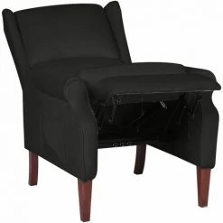 LES TENDANCES Fauteuil Inclinable Noir Velours 11 LES TENDANCES Fauteuil Inclinable Noir Velours -Pas Cher Fauteuil Magasin 66896174 5