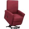 LES TENDANCES Fauteuil Inclinable Rouge Bordeaux Tissu -Pas Cher Fauteuil Magasin 66898015 1