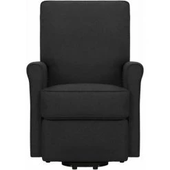 LES TENDANCES Fauteuil De Massage Inclinable Noir Tissu -Pas Cher Fauteuil Magasin 66898056 4