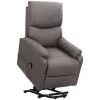 LES TENDANCES Fauteuil Inclinable Gris Clair Tissu Verka