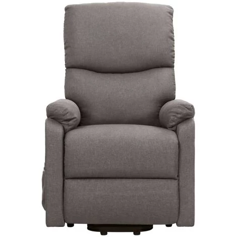 LES TENDANCES Fauteuil Inclinable Gris Clair Tissu Verka 6 LES TENDANCES Fauteuil Inclinable Gris Clair Tissu Verka – Image 4