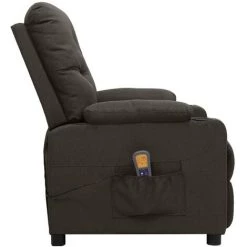 LES TENDANCES Fauteuil De Massage Inclinable Taupe Tissu 10 LES TENDANCES Fauteuil De Massage Inclinable Taupe Tissu -Pas Cher Fauteuil Magasin 66899054 4