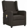 LES TENDANCES Fauteuil Releveur Inclinable De Massage Taupe Tissu -Pas Cher Fauteuil Magasin 66899499 1