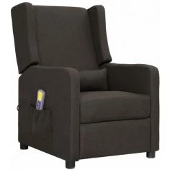 LES TENDANCES Fauteuil Releveur Inclinable De Massage Taupe Tissu