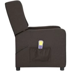 LES TENDANCES Fauteuil Releveur Inclinable De Massage Taupe Tissu -Pas Cher Fauteuil Magasin 66899499 4
