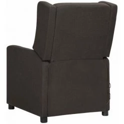 LES TENDANCES Fauteuil Releveur Inclinable De Massage Taupe Tissu -Pas Cher Fauteuil Magasin 66899499 5