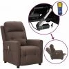 LES TENDANCES Fauteuil Releveur Inclinable De Massage Taupe Tissu