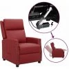 LES TENDANCES Fauteuil Releveur Inclinable Bordeaux Similicuir -Pas Cher Fauteuil Magasin 66899898 1