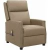 LES TENDANCES Fauteuil De Massage Inclinable Cappuccino Similicuir