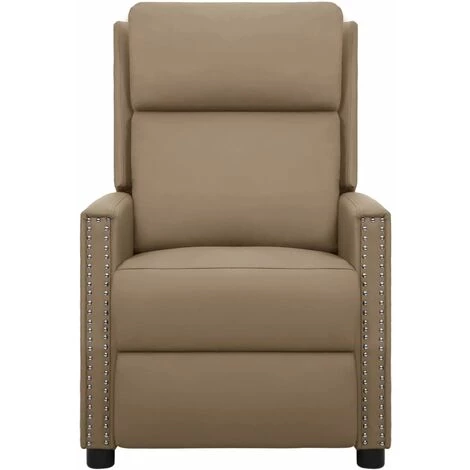 LES TENDANCES Fauteuil De Massage Inclinable Cappuccino Similicuir 5 LES TENDANCES Fauteuil De Massage Inclinable Cappuccino Similicuir – Image 3