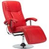 LES TENDANCES Fauteuil De Massage Inclinable électrique Simili Cuir Rouge Detane -Pas Cher Fauteuil Magasin 66902716 1