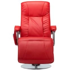 LES TENDANCES Fauteuil De Massage Inclinable électrique Simili Cuir Rouge Detane -Pas Cher Fauteuil Magasin 66902716 2