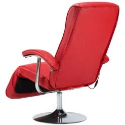 LES TENDANCES Fauteuil De Massage Inclinable électrique Simili Cuir Rouge Detane -Pas Cher Fauteuil Magasin 66902716 5