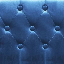 LES TENDANCES Fauteuil Bleu Velours 9 LES TENDANCES Fauteuil Bleu Velours -Pas Cher Fauteuil Magasin 66905724 3