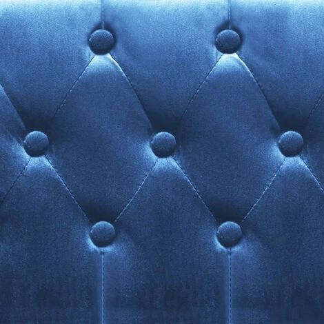 LES TENDANCES Fauteuil Bleu Velours 5 LES TENDANCES Fauteuil Bleu Velours – Image 3