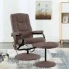 LES TENDANCES Fauteuil De Massage Avec Repose-pied Marron Tissu 2 LES TENDANCES Fauteuil De Massage Avec Repose-pied Marron Tissu -Pas Cher Fauteuil Magasin 66905916 1