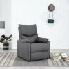 LES TENDANCES Fauteuil TV Gris Foncé Tissu -Pas Cher Fauteuil Magasin 66906120 1