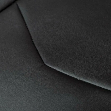 LES TENDANCES Fauteuil De Massage Avec Repose-pied Noir Similicuir 5 LES TENDANCES Fauteuil De Massage Avec Repose-pied Noir Similicuir – Image 3