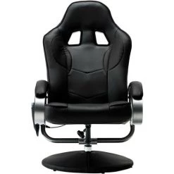 LES TENDANCES Fauteuil De Massage Avec Repose-pied Noir Similicuir 11 LES TENDANCES Fauteuil De Massage Avec Repose-pied Noir Similicuir -Pas Cher Fauteuil Magasin 66906133 5