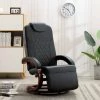 LES TENDANCES Fauteuil Inclinable TV Noir Similicuir 2 LES TENDANCES Fauteuil Inclinable TV Noir Similicuir -Pas Cher Fauteuil Magasin 66906150 1