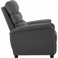 LES TENDANCES Fauteuil Inclinable Gris Similicuir -Pas Cher Fauteuil Magasin 66908452 4