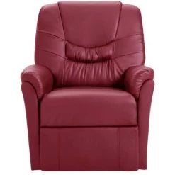 LES TENDANCES Fauteuil De Massage Rouge Bordeaux Similicuir 8 LES TENDANCES Fauteuil De Massage Rouge Bordeaux Similicuir -Pas Cher Fauteuil Magasin 66909053 2