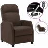 LES TENDANCES Fauteuil Inclinable électrique Marron Similicuir -Pas Cher Fauteuil Magasin 66909092 1