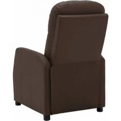 LES TENDANCES Fauteuil Inclinable électrique Marron Similicuir 10 LES TENDANCES Fauteuil Inclinable électrique Marron Similicuir -Pas Cher Fauteuil Magasin 66909092 4