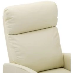 LES TENDANCES Fauteuil De Massage Inclinable Crème Similicuir -Pas Cher Fauteuil Magasin 66909331 5