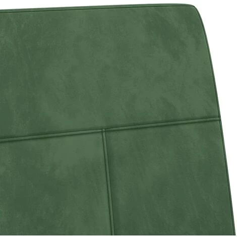 LES TENDANCES Chaise Cantilever Vert Foncé Velours 7 LES TENDANCES Chaise Cantilever Vert Foncé Velours – Image 5