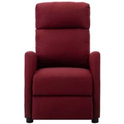 LES TENDANCES Fauteuil De Massage Inclinable électrique Bordeaux Tissu -Pas Cher Fauteuil Magasin 66912300 2