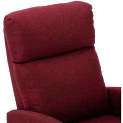 LES TENDANCES Fauteuil De Massage Inclinable électrique Bordeaux Tissu -Pas Cher Fauteuil Magasin 66912300 5