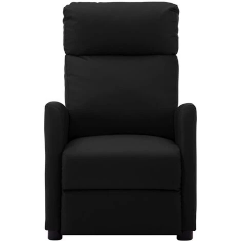 LES TENDANCES Fauteuil Inclinable électrique Noir Similicuir 4 LES TENDANCES Fauteuil Inclinable électrique Noir Similicuir – Image 2