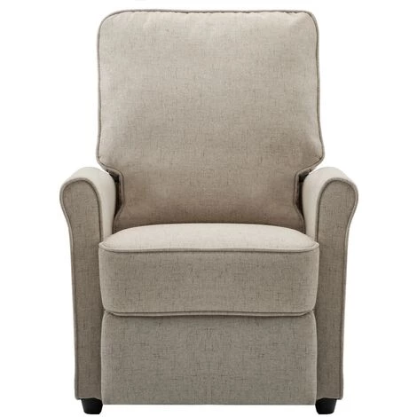 LES TENDANCES Fauteuil TV Inclinable électrique Crème Tissu 4 LES TENDANCES Fauteuil TV Inclinable électrique Crème Tissu – Image 2