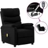 LES TENDANCES Fauteuil Inclinable électrique De Massage Noir Similicuir 2 LES TENDANCES Fauteuil Inclinable électrique De Massage Noir Similicuir -Pas Cher Fauteuil Magasin 66913442 1