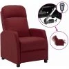 LES TENDANCES Fauteuil Inclinable électrique Bordeaux Similicuir -Pas Cher Fauteuil Magasin 66913471 1