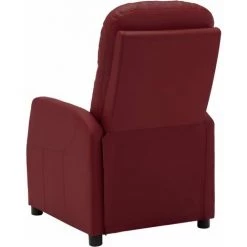 LES TENDANCES Fauteuil Inclinable électrique Bordeaux Similicuir -Pas Cher Fauteuil Magasin 66913471 4