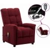 LES TENDANCES Fauteuil De Massage Inclinable électrique Bordeaux Tissu -Pas Cher Fauteuil Magasin 66913481 1
