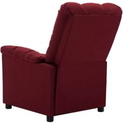 LES TENDANCES Fauteuil De Massage Inclinable électrique Bordeaux Tissu 10 LES TENDANCES Fauteuil De Massage Inclinable électrique Bordeaux Tissu -Pas Cher Fauteuil Magasin 66913481 4