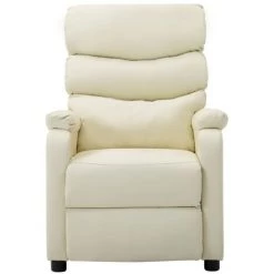 LES TENDANCES Fauteuil Inclinable électrique Crème Similicuir -Pas Cher Fauteuil Magasin 66913497 2