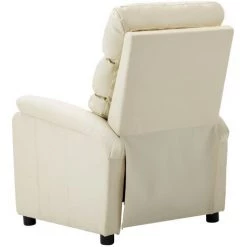 LES TENDANCES Fauteuil Inclinable électrique Crème Similicuir -Pas Cher Fauteuil Magasin 66913497 4