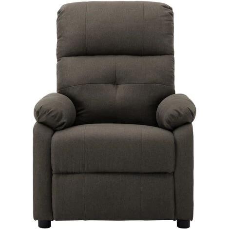 LES TENDANCES Fauteuil De Massage Inclinable électrique Taupe Tissu 4 LES TENDANCES Fauteuil De Massage Inclinable électrique Taupe Tissu â Image 2